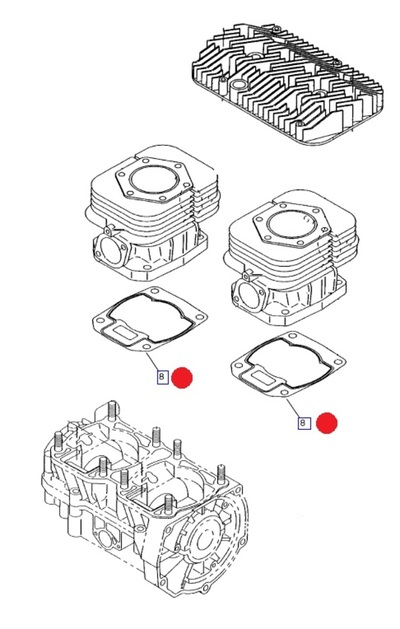 GASKET,CYLINDER (tarvii 2kpl/1moottori)